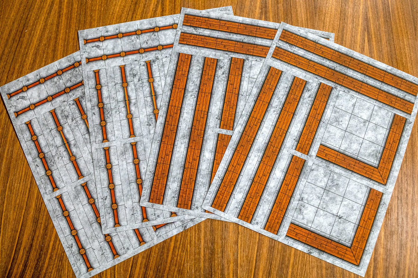 Dungeon Craft: Walls Pack 2D Terrain Set Ttrpg