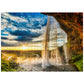 Mypuzzle Seljalandsfoss Waterfall At Sunset Iceland - Premium 500 Piece Jigsaw Puzzle For Adults