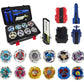 MUSTYBELT Bey Battling Set  GyroTops Burst cutting edge Toy Combat Battling Game Set  Spinning Gift for Boys  Ages for 8 10 12+ (12 Spinning Tops Tool Box)