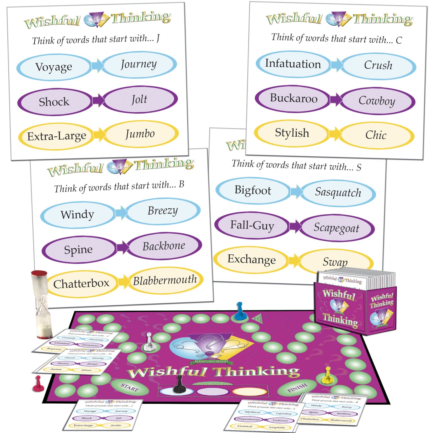 Wishful Thinking - Players Think Fast to Solve The Mystery Words in Time - Great for All Ages at mature-themed and Family Game Night