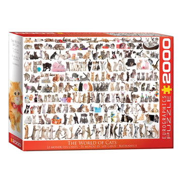 Eurographics The World Of Cats Puzzle (2000-Piece) (8220-0580)