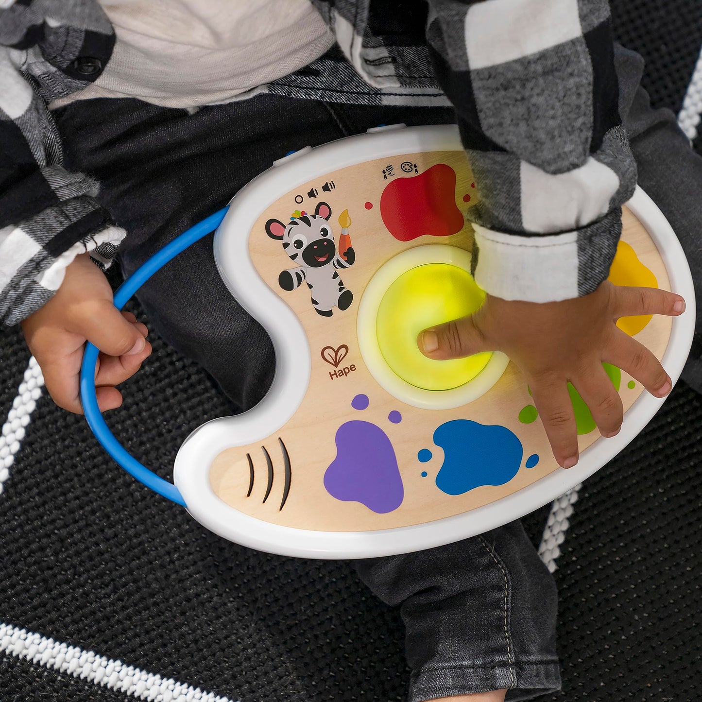 Baby Einstein + Hape Playful Painter Magic Touch Color Palette Light Up Toy, Boy Or Girl Ages 6+ Months