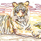 Ravensburger Creart Majestic Tiger Paint By Numbers Kit For Kids - Painting Arts And Crafts For Ages 11 And Up