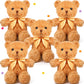 5 Pcs Bears Stuffed Animal Soft Plush Toys 12 Inches Cute Bear Small Shaggy Bear With Hoodie Bow Tie For Kids Boys Girls Baby Sh