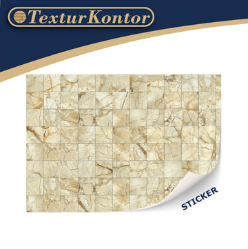 3 Sheets Self Adhesive Floor Tiles For Dollhouse 1:12 Scale (Creme Colored Tiles)