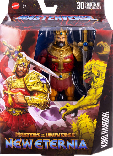 Masters of the Universe Masterverse 7-Inch King Randor Action Figure, Multicolor, Plastic, Model JBP79