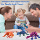 3D Printed Dinosaur  3D Printed Animals Dragon Fidget Toy mature-themed Desk  Poseable Dino Skeletons with Articulated Joints  Easter Basket Stuffers  Home Decor  Stress Relief Toy for Autism (Ankylosaurus)