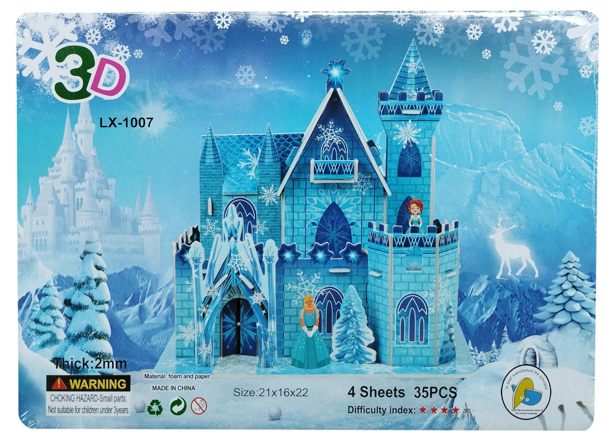 AI4S, Ice and Snow Castle Puzzle, Paper Foam Puzzle, Lx1007
