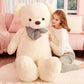 IKASA Giant White Teddy Bear Plush Toy - 59 inches, Polyester Stuffed Animal, Model 6636554