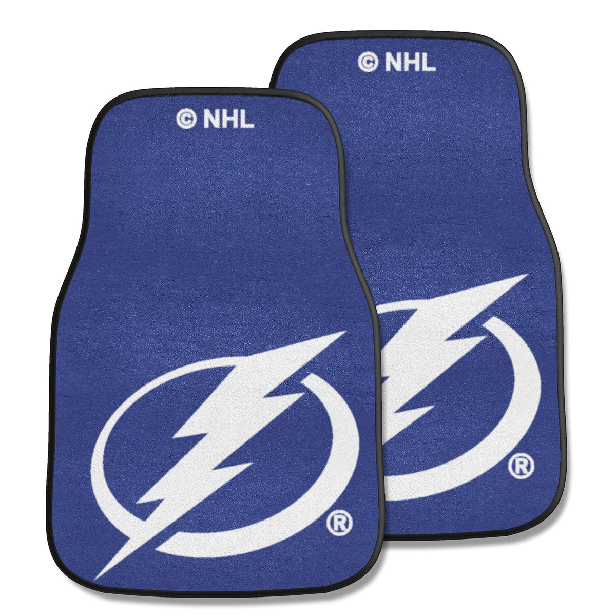 NHL 2 Piece Novelty Carpeted Car Mats Size: 16 x 23, NHL Team: Tampa Bay Lightning