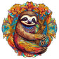 Wooden Jigsaw Puzzle, Sloth Puzzles For Adults, 100Pcs 7.8 * 7.7In. Eco-Friendly Unique Animal Shape Sloth Puzzle, Toy Gift For