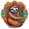 Wooden Jigsaw Puzzle, Sloth Puzzles For Adults, 200Pcs 11.8X11.7In Eco-Friendly Unique Animal Shape Sloth Puzzle, Toy Gift For A