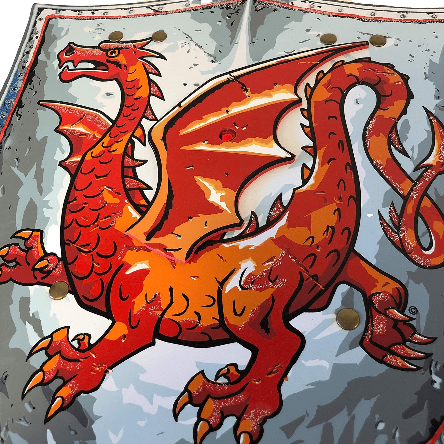 Liontouch Amber Dragon Knight Shield | Medieval Pretend Play Foam Toy for Children Ready for Adventures in The Kingdom | Safe  & Battle protective covering for Kids Dress Up  Roleplay & Royal Costumes