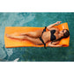 TRC Recreation Super Soft 2  Thick Vinyl Coated Foam Outdoor Swimming Pool Float Mat mature-themed Lounger with Built-in Roll Pillow  Navy Blue