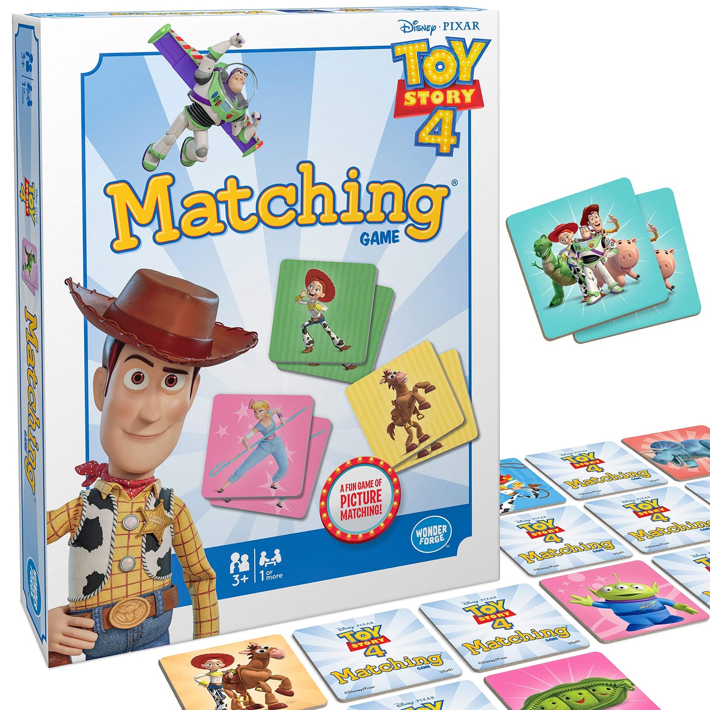 Wonder Forge Toy Story 4 Matching Game | Brain-Boosting Puzzle For Ages 3-5 | Engaging Memory Activity | Features All Your Favou