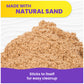 Kinetic Sand, 5.5lbs (2.5kg) Natural Brown Play Sand, Bulk Box for Arts and Crafts, Sandbox (Packaging May Vary), Moldable Senso