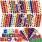JUNEBRUSHS 56 PCS Halloween Slap Bracelets Halloween Party Favors Snap Bracelets Bulk Halloween Toys for Kids Girls Boys Birthda