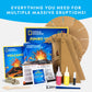 Blue Marble National Geographic Jumbo Volcano Science Kit - 18'' Giant Volcano With Multiple Eruptions, Science Experiments, Sci