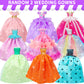 Style Shine 56 Pcs Doll Clothes And Accessories,2 Wedding Gowns 2 Evening Dresses 6 Fashion Dresses 4 Set Casual Outfit Top And