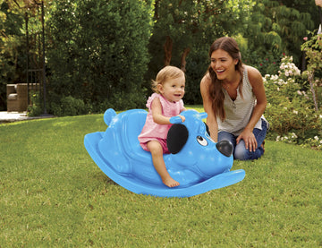 Little Tikes Rockin' Puppy - Blue, Small - Durable Plastic Toy, Model 658808MX1