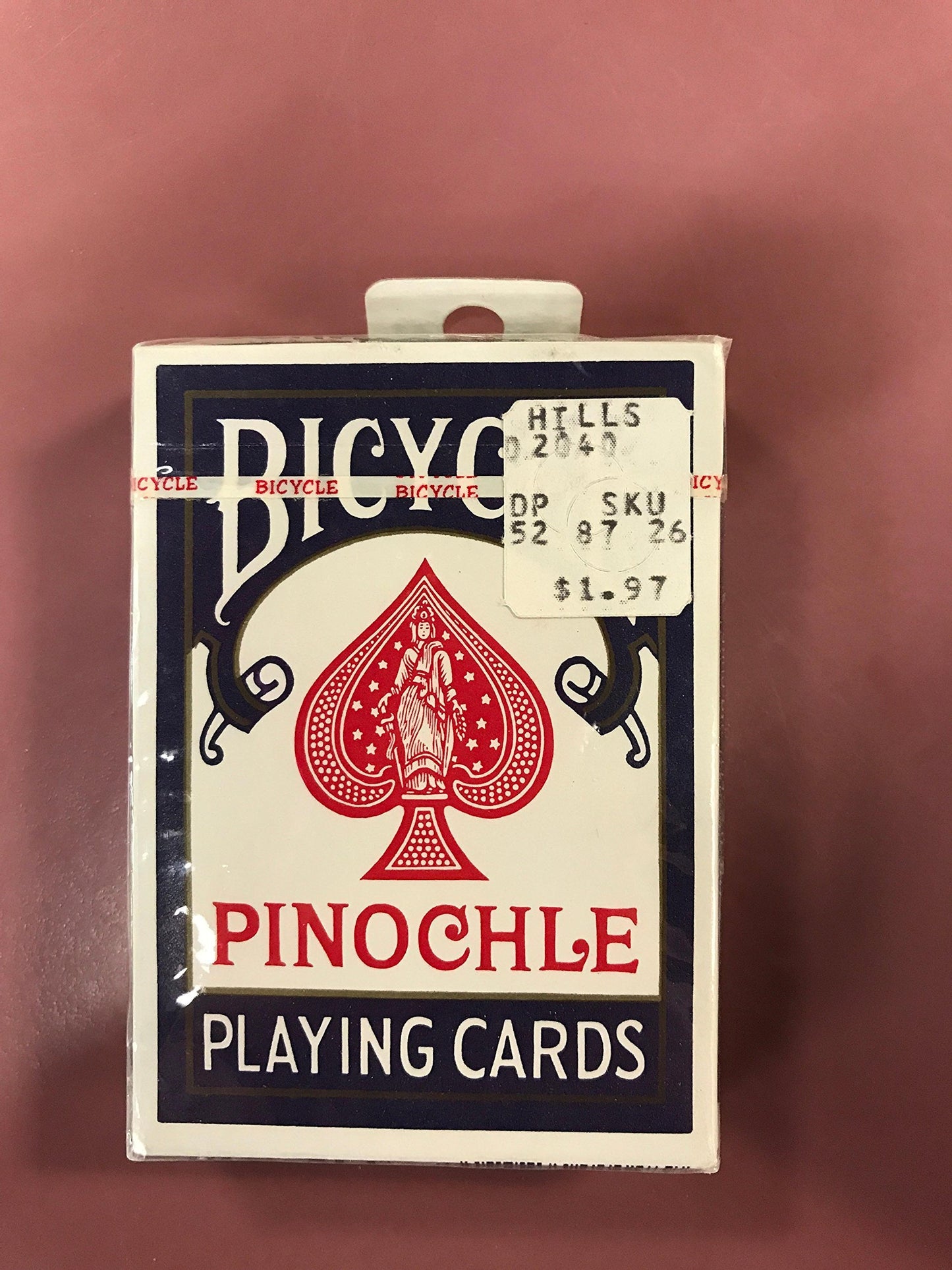 Bicycle Pinochle Playing Cards - Standard Index, 1 Deck, Red/Blue, Cardstock, Model 91-69012