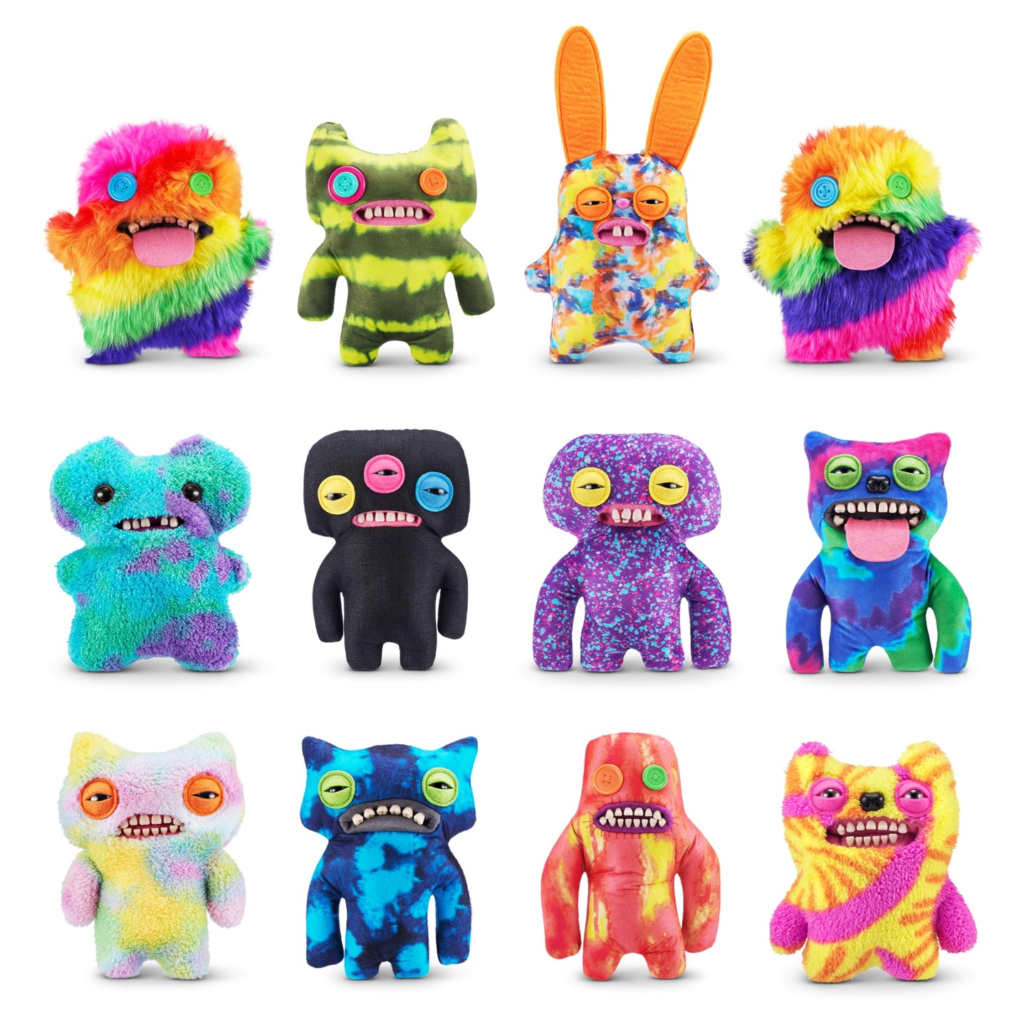 Fuggler Laboratory Misfits Plush Toy - Funny Ugly Monster, Collectible, One Size, Mc Goo Color, Silly and Fun for All Ages