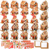 Libima 24 Set Gingerbread House Kit Bulk Christmas Crafts Gift for Kids DIY Make Your Own Gingerbread Cardboard House Craft with