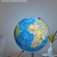 Soundance 13 Inch World Globe With Stable Heavy Metal Base, Educational Globe For Kids Learning, Large Globe Lamp With Colorful