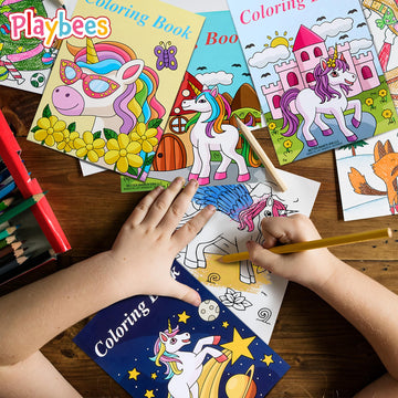 Unicorn Coloring Books - 20 Pack - Kids Princess Party Favors Boys & Girls, Educational Art Gifts, and Creative Learning Tools f