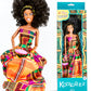 Koolorez: Edith - Our Queens Black Doll Set - Brown/Black Afro Doll W/Movable Joints - Lovely 12.5'' Dark Skin & Diversity Dolls