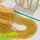 200PCS Bead Necklace, Mardi Gras Beads, 33 IN Gold Beads Party Accessories, Mardi Gras Decorations Parade Throws Beads Bulk Toy