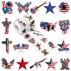 A1Diee America Veterans Day Stickers - American Flag Patriotic Stickers For Independence Day Decorations Red White And Blue Usa Memorial Day Veterans Day Decals Party Favor Supplies Decor, 1000Pcs
