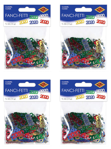 Beistle Table Confetti 2020 New Years Eve Party Decorations, 2 Ounces, Multicolored
