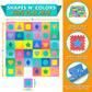 Prosource Kids Foam Puzzle Floor Play Mat With Shapes & Colors 36 Tiles, 12'X12' And 24 Borders
