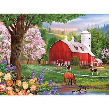 RoseArt Puzzle Collector - Spring Morning 300XL Piece Jigsaw Puzzle for Adults - Multi-colored - Model 1100ZZBQ - Paper Material