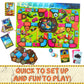 Jumping High Fives Construction Kids Board Game - An Exciting Cooperative Building Game For Kids Ages 4+ Race The Builders Around The Board To Complete A New Project