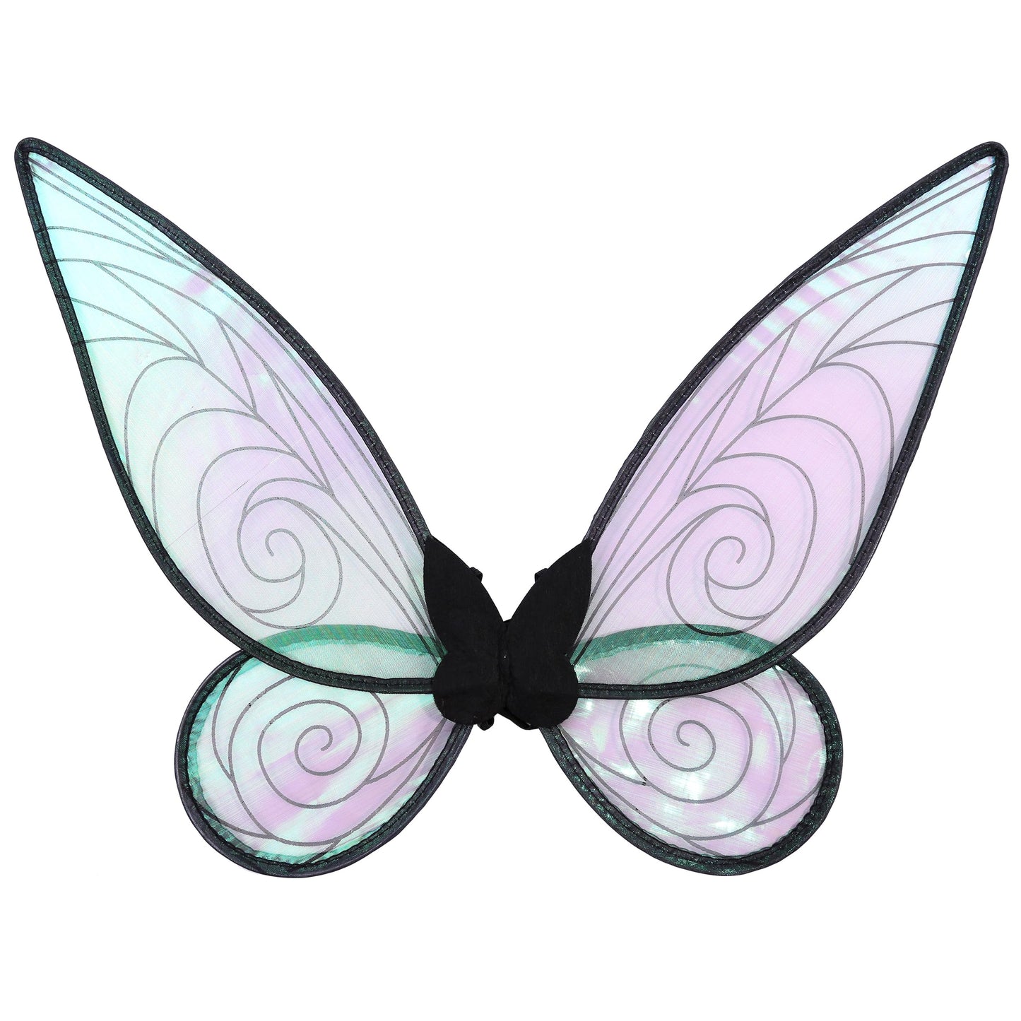 Soyoekbt Fairy Costume For Girls Princess Tutu Dress With Butterfly Wings For Girls Birthday Party Dress Up (Black, 3-4 Years)