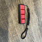 Zkeebs Four-Button Clicky Mechanical Switch Fidget Toy - Plastic, Red Keycaps, Black Base, Stress Relief, ADHD Stim Toy