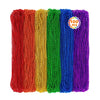 100 Pcs Lgbt Beads Necklaces, 33'' Rainbow Beads Bulk, Plastic Colorful Beaded Necklaces Set, Lgbt Parade Throw Accessories Stuf