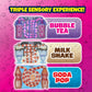 Gootoobz Sips, Squishy Sensory Tubes Filled With Colorful Water, Glitter And Beads, Non-Toxic, No-Mess, Squeezable Fidget, Stress & Anxiety Relief (Milkshake)