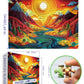 MINIWAN 1000 Piece Jigsaw Puzzle for mature-themeds  Canyon Sunset Landscape Hard Impossible Difficult Challenging Family Puzzle Perfect for Game Nights