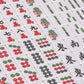Yellow Mountain Imports Chinese Mahjong Set - Rouge Harmony    - With 146 Medium Tiles, Red Vinyl Case, Wind Indicator And Dice