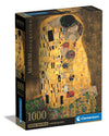 Clementoni Museum Collection Puzzle - Klimt, The Kiss - 1000 Pieces - Cardboard - Multi-coloured - Model 39790 - Adult Entertainment