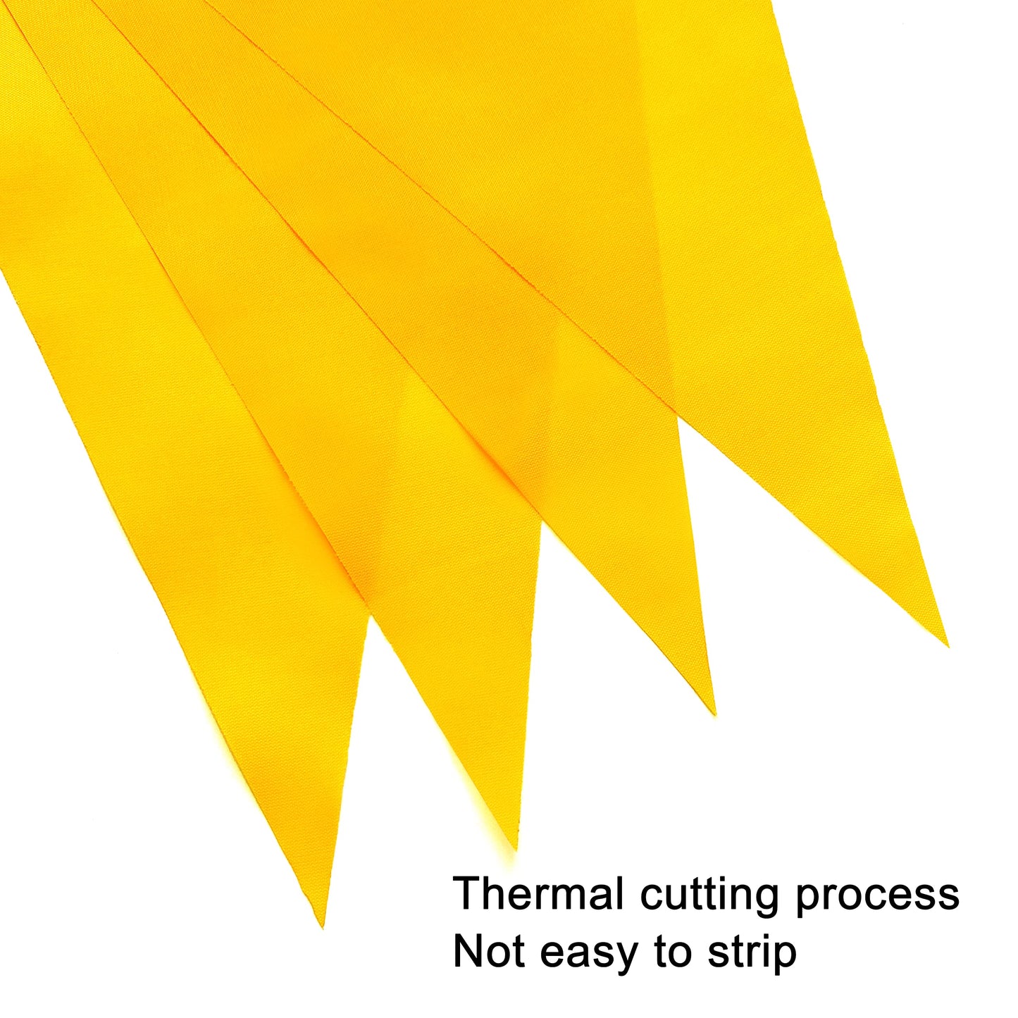 Lybutty 100 Feet Yellow Pennant Banners Flags String Hanging Triangle Bunting Flags,Party Decorations For Grand Opening,Kids Bir