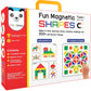 Play Panda Fun Magnetic Shapes (Junior) : Type 1 with 44 Magnetic Shapes, 200 Pattern Book, Magnetic Board and Display Stand,4+ 