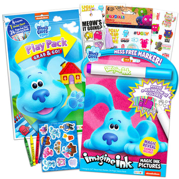 Blues Clues and You! Coloring Book Set ~ Blues Clues Imagine Ink Book with Magic Pen, Play Pack with Fun-Size Activity Book, Cr