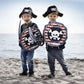 Liontouch - Pirate Hat - Captain Red Stripe | Age 3-8 Years - One Size Fits All | Pretend Play Toy For Kids & Toddlers with Skul