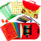 Drawing Stencils for Kids Kit & Carry Case - - Child-Safe, Non-Toxic Stencil Set with 300 Shapes, Colored Pencils, Paper, Etc. -