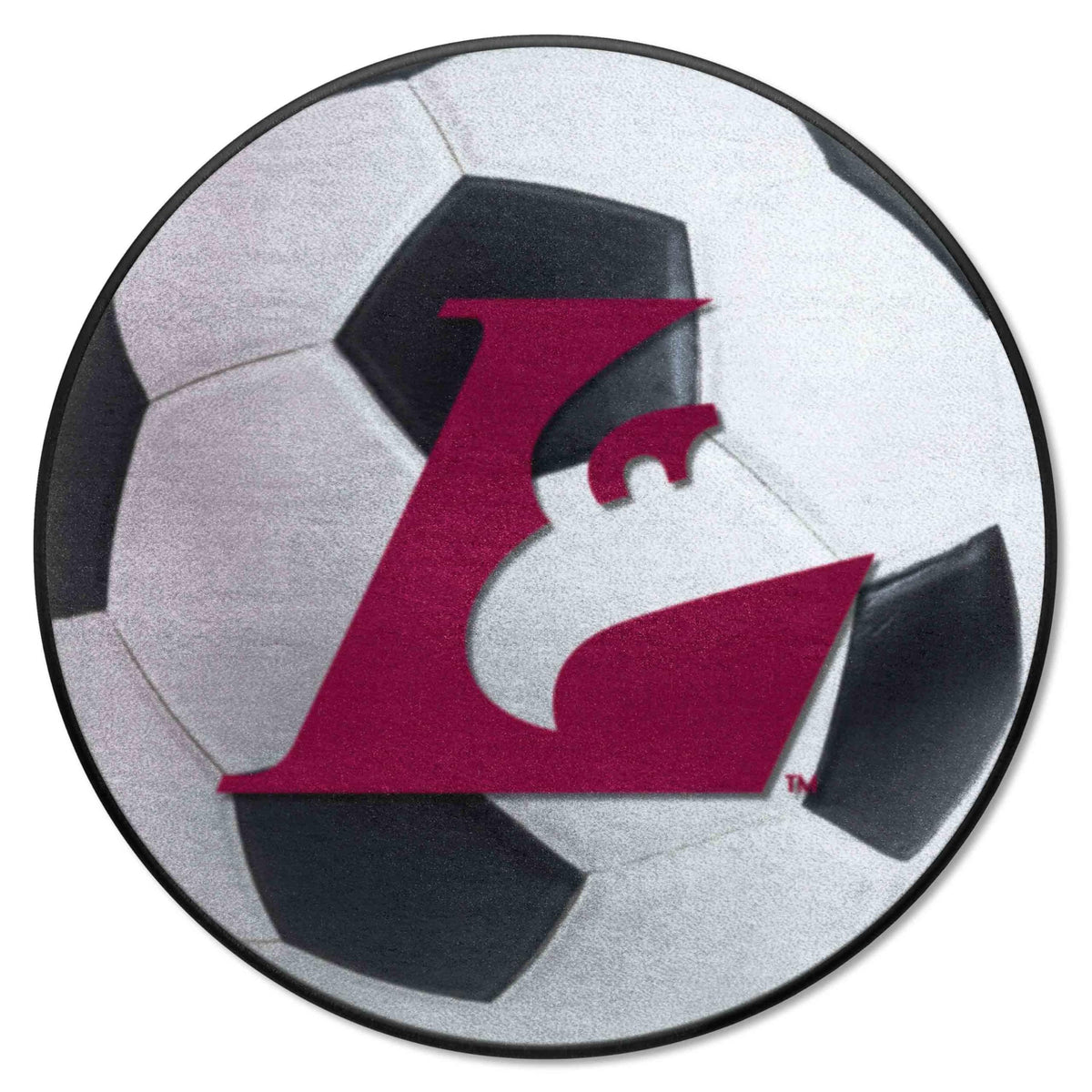 FANMATS 547 Wisconsin-La Crosse Eagles Soccer Ball Rug - 27in. Diameter