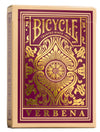 Bicycle Verbena Floral Premium Playing Cards, Gold Foil, 1 Deck